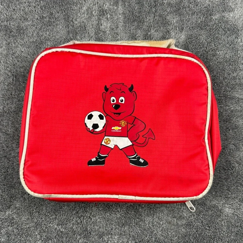 Manchester United Official Member Red Insulated Lunch Bag Fred the Red Mascot‎